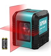 Kiprim Laser Level Self-Leveling Red Beam Horizontal and Vertical Cross-Line Laser for Constructi...