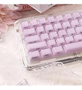 mintcaps Crystal Jelly Keyboard Keycaps - 119keys Purple Translucent Custom OEM Profile Keycap Se...