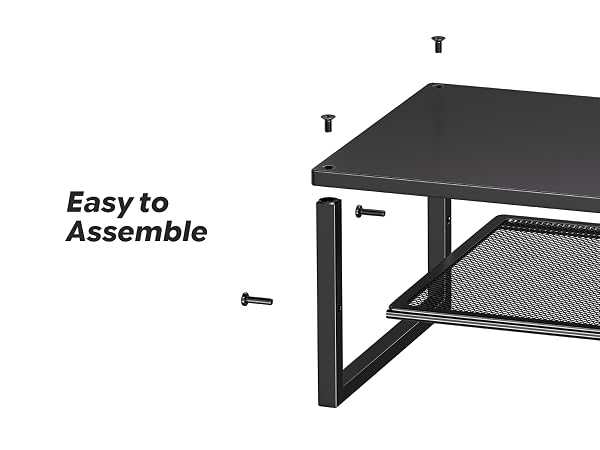 Desk Organizer for Monitor, Printer &amp; Laptop Stand, Desktop Workspace Organizers for Office Supplies