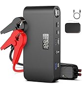 BOOKOO Car Battery Jump Starter 3000A,16000mAh Portable Battery Jumper Cables for Car 8L Gas | 7L...