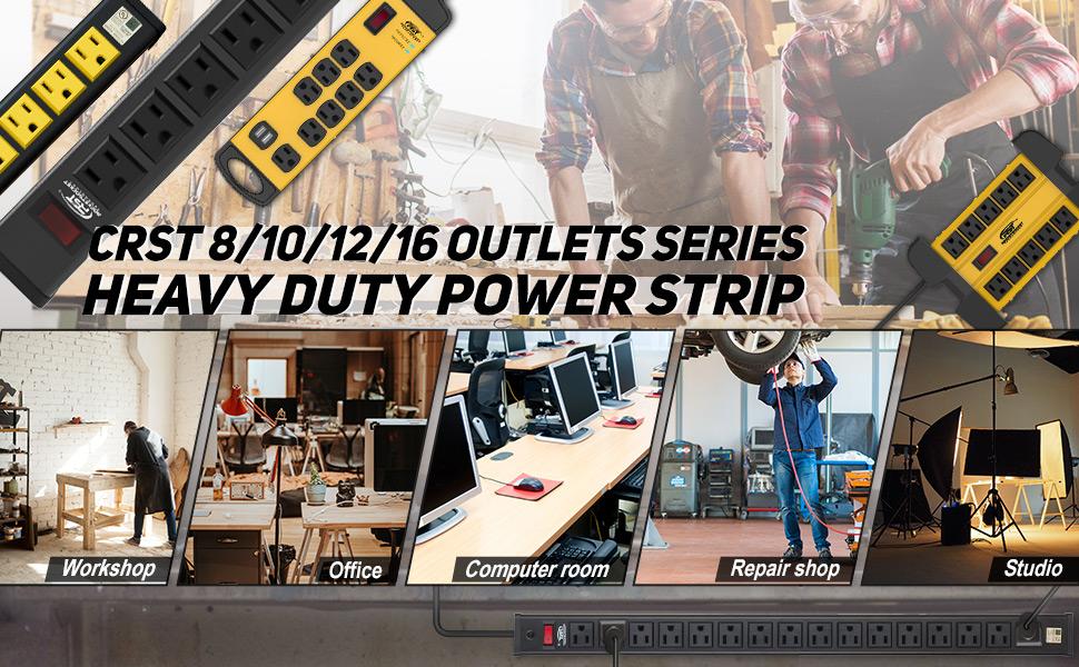 CRST heavy duty power strip