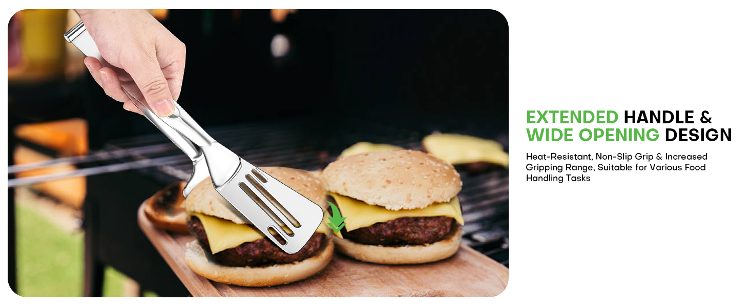 2-in-1 Detachable Design Kitchen Tongs