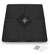 Toolsempire 4 Pieces Patio Umbrella Base, Square Umbrella Base Outdoor with Handle &amp; PVC Funnel, ...