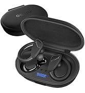 GEARit Sport Hook True Wireless Earbuds Compatible with iPhone &amp; Android - 23H Playtime - IPX7 Wa...
