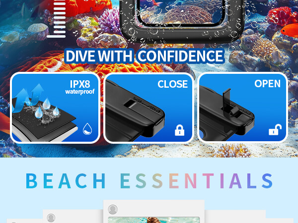 Newppon 6 Pack Waterproof Phone Pouch