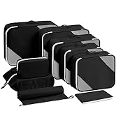 Easortm Packing Cubes for Travel 9 Set, Luggage Organizer Bags Travel Bags Organizer for Luggage,...
