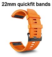 ZPJPPLX 22mm Quick-Fit Silicone Band for Garmin Fenix 7 Pro/7/6 Pro/6/5 Plus/5, Sports Replacemen...