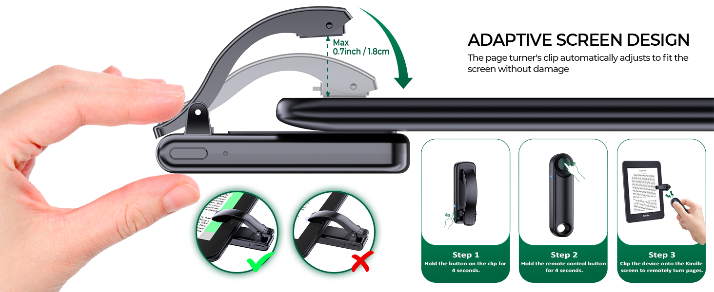 Kindle Holder with Page Turner
