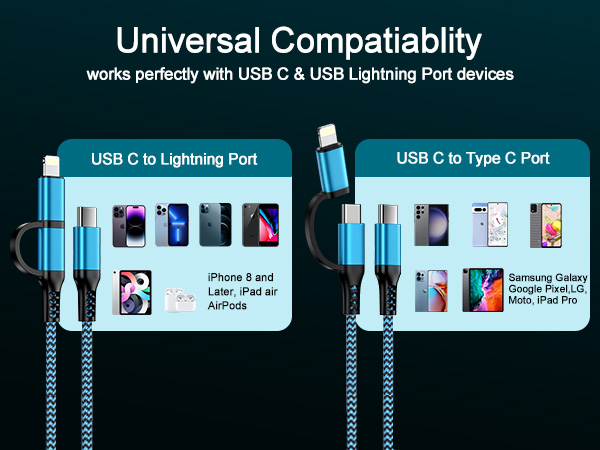 usb c to usb c lightning cable