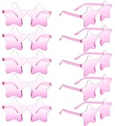BOUBONI 10/20/30/40 Pack Star Sunglasses Rimless Transparent Pentagram Shaped Sunglasses Bulk Par...
