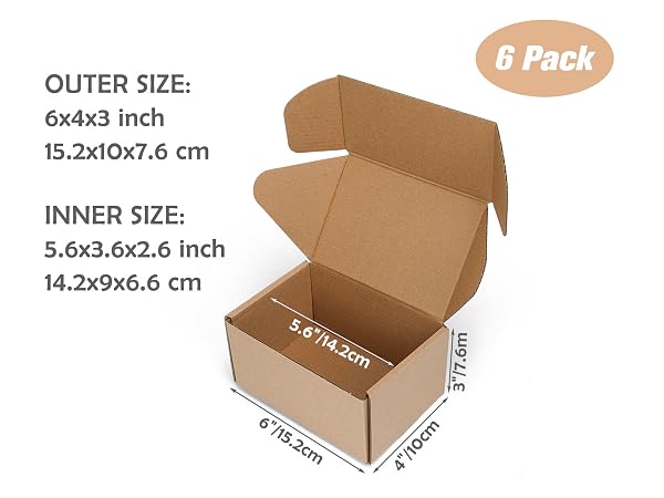 Shipping Boxes 6x4x3 C5