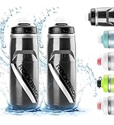 ROCKBROS Bike Water Bottle 21oz Bicycle Water Bottle for 5hrs Insulation Sports Squeeze Water Bot...