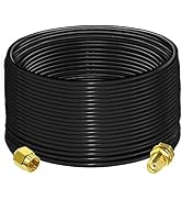SMA Extension Cable RG58 65.6ft(20M) TUOLNK SMA Male to SMA Female Coaxial Cable 3G 4G LTE WiFi A...
