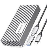 ORICO NVMe SSD Enclosure 40Gbps M.2 to USB-C Adapter for NVMe M-Key 4TB SSD 2280, Aluminum M2 Ext...