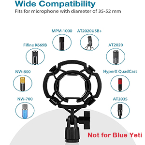 mic arm microphone arm with shock mount for blue yeti boom arm mic stand microphone stand boom arm