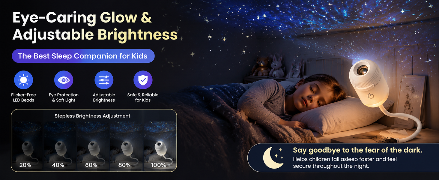 EYE-SAFE &amp;ADJUSTABLE BRIGHTNESS