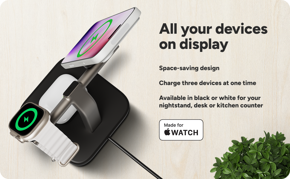All your apple devices, iPhone, Airpods, and Apple Watch