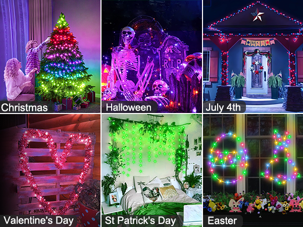 christmas fairy lights smart twinkle lights with remote led fairy lights for bedroom color changing