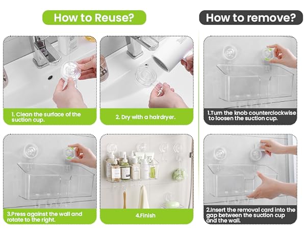LUXEAR Shower Caddy Suction Cup