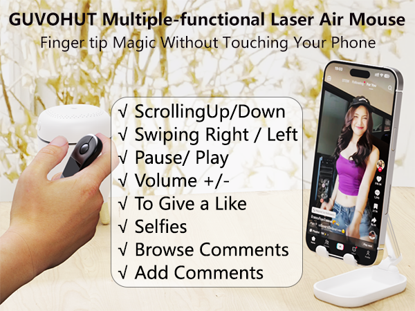 GUVOHUT Multiple-functional Laser Air Mouse