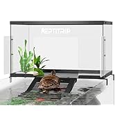 Turtle Basking Platform &amp; Dock - Stainless Steel Turtle Ramp, Non-Slip Surface - Fits 10-13 Inch ...