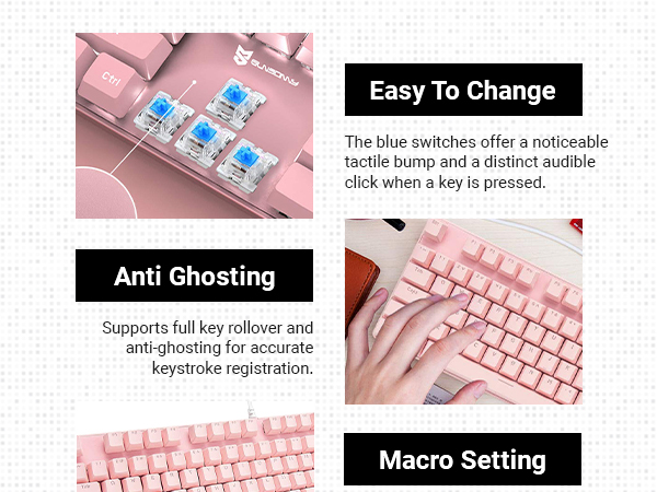 clear keyboard mac full-size mechanical keyboard quiet mechanical keyboard gaming keyboards