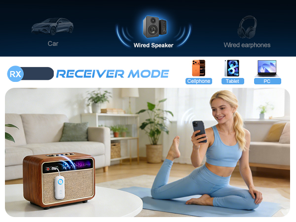 Bluetooth Transmitter Receiver for Speaker