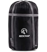 REDCAMP Sleeping Bag Stuff Sack, Black M, L, XL and XXL Compression Sack, Great for Backpacking a...