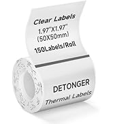 DETONGER Thermal Labels Self-Adhesive Label Sticker Paper for 2 Inch Thermal Label Printers, Idea...