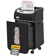 VidaTeco Paper Shredder for Home Office Heavy Duty with 60 Mins Running with US Patented Cutter,S...