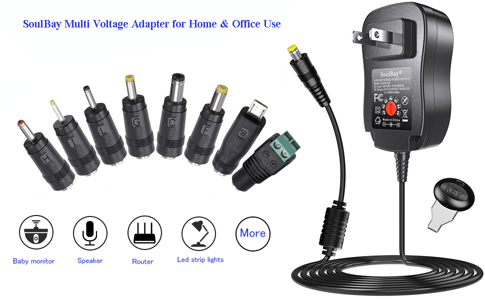 ac adapter universal dc power supply replacement power cord charger adaptor AC 100V-240V