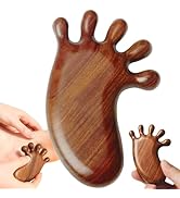 KINTEGOOD Sandalwood Foot Massage Tool, Traditional Five-Tooth Reflexology Tool, Wooden Acupressu...