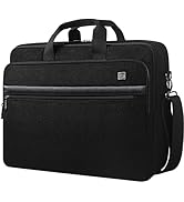 DOMISO 17.3 Inch Large Capacity Laptop Shoulder Bag Business Briefcase Office Computer Bag,Black