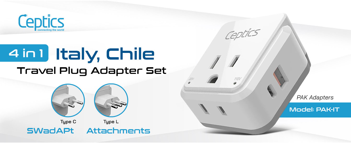 converter and adapter for italy