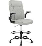 Misolant Drafting Chair, Tall Office Chair for Standing Desk, Standing Chair with Adjustable Heig...
