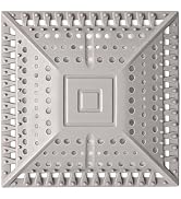 Square Silicone Shower Drain Hair Catcher - Prevents Clogs, Easy Clean &amp; Install Bathroom Drain C...