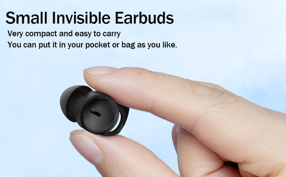Small invisible earbuds