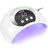 Wisdompark UV LED Nail Lamp, 54W UV Light for Gel Nails with Automatic Sensor/3 Timer Setting Pro...