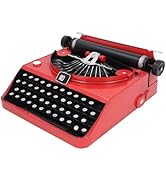 NSXAYIWE Retro Typewriter Decor, Iron Antique Manual Typewriter Model for Home and Office Desk De...