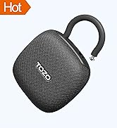 TOZO PE1 Portable Bluetooth Speakers with Adjustable Carabiner, Mini Bluetooth Wireless Shower Sp...