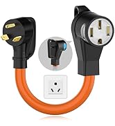 NEMA TT-30P to 14-50R EV Charger Adapter Cord with LED Power Indicator 30 Amp to 50 Amp EV Conver...
