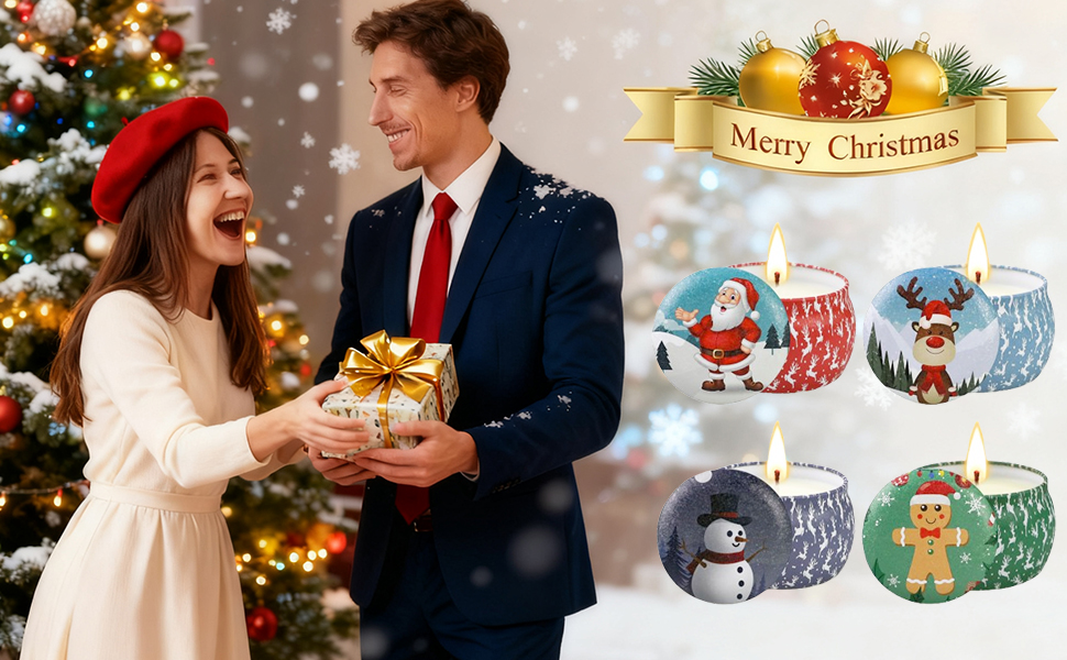 Christmas Candles Gifts Set