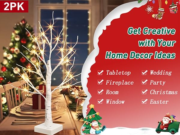 Warm White Fairy Lights Spirit Tree Lamp for Home Indoor Tabletop Centerpiece