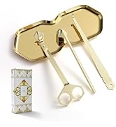 PATOISE 4 in 1 Candle Accessory Set, Wick Trimmer, Candle Snuffer, Wick Scoop,Storage Tray,Perfec...
