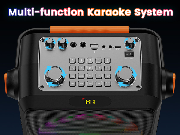 Multifunctional PA system to meet any of your karaoke needs.