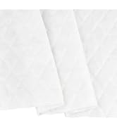 BENECREAT 2.2 Yards Quilted Polyester Batting Fabric, 57.9~59.1 Inch Wide Quilted Padded Fabric L...