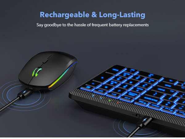 Slim Portable Rechargeable Multi-Device Bluetooth Cordless Keyboard