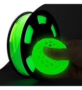 Tecsonar 95A TPU 3D Printer Filament, 1.75mm Glow in The Dark Green, Soft TPU Flexible 3D Printin...