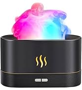Aegci Essential Oil Diffuser,Humidifier with 7 Colors Flame Light,180ml Air Humidifiers for Bedro...
