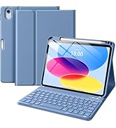 Wenlaty for iPad (A16) 11th/10th Generation Case with Keyboard - Detachable Wireless, Thin &amp; Ligh...